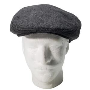 Angela & William Cabbie Newsboy Sweater Plush Gray Hat